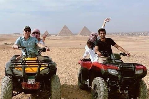 Excursão de dia inteiro nas Pirâmides de Giza, Camel Ride, ATV e Nile Felucca