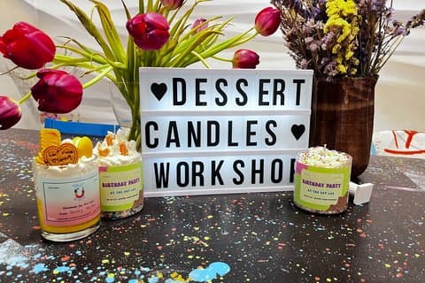 Workshop Kaarsen maken in dessertstijl in Athene