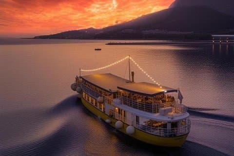 Omiš : Bootsfahrt bei Sonnenuntergang zur Insel Pučišća Brač mit Abendessen