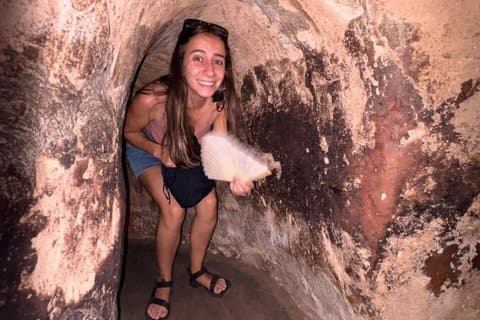 Cu-Chi-Tunnel Vietnam Unterirdische Festung des Widerstands