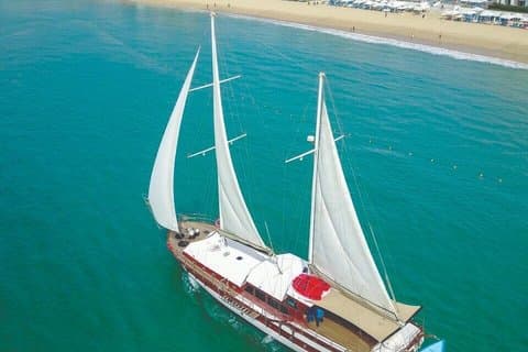Lyx Sunset Yacht Cabo Gourmet Middag Öppen bar