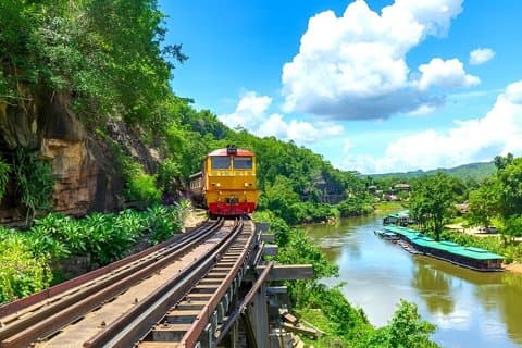 Fluss Kwai, Todesbahn, Saiyoke Noi und Höllenfeuerpass
