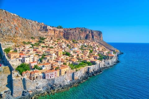 Hoogtepunten van Monemvasia Castle Town Privérondleiding aan wal