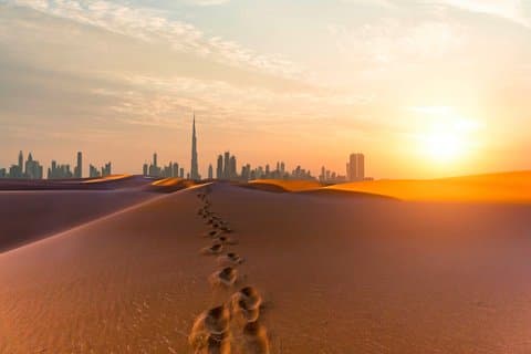 Dubai Desert Safari: Dynbashing, kamelritt, sandbräda och middag