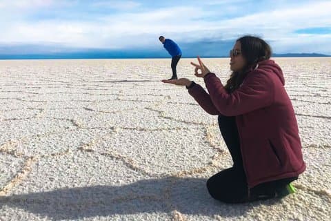 Salar de Uyuni tour 1 day with sunset in the salt flat