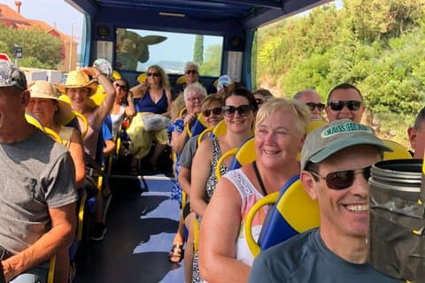 Excursão panorâmica de ônibus Yellow Cabrio de Dubrovnik com Guia ao vivo