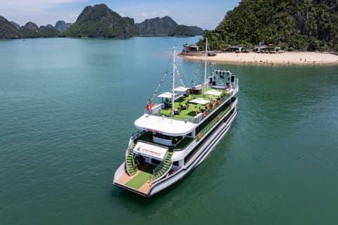 Halong Bay Cruise Kajakken Zwemmen Wandelen met maaltijd