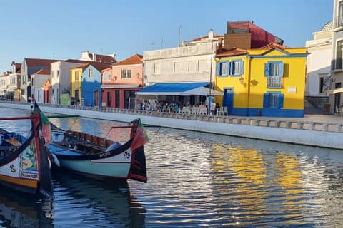 Aveiro-vandringstur, Moliceiro-båt och kakelmålning