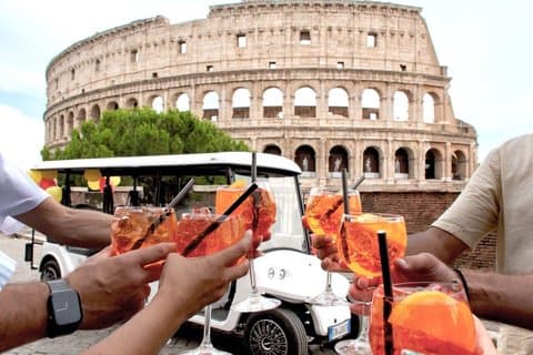 ローマのゴルフカートツアー（試食付き）