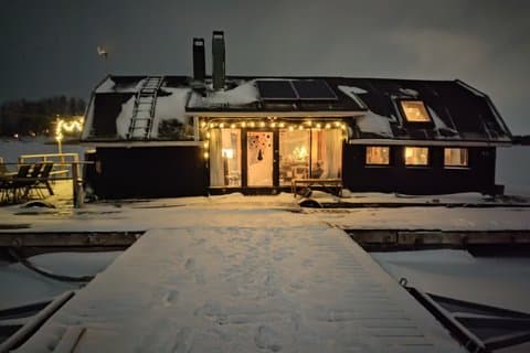 Helsinki Rustic Finnish Floating Sauna Cottage Experience