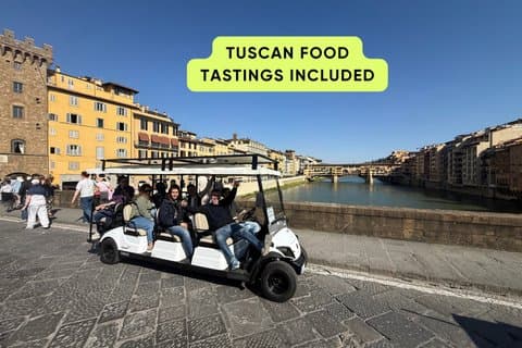 Florence Downtown Art Wonders Official City Tour by Golf Car