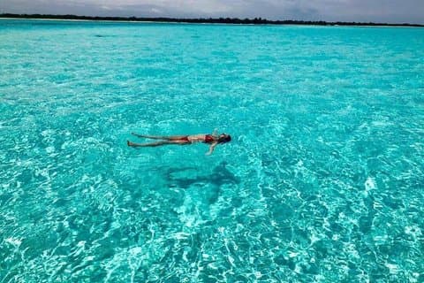 Viagem privada Cozumel island, snorkeling em El Cielo, clube de praia