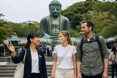 Vandringstur i Kamakura med Stora Buddha-helgedomar