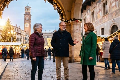 Promenade privée Vérone Patrimoine culturel de Noël
