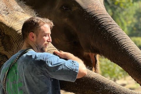 Santuario privato degli elefanti e tour delle cascate appiccicose Chiang Mai