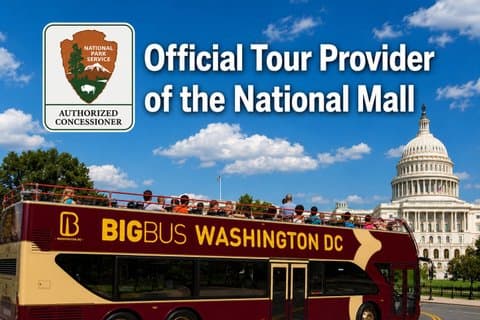 Hop-on hop-off tour met 18 haltes & audiotour door Arlington Cemetery