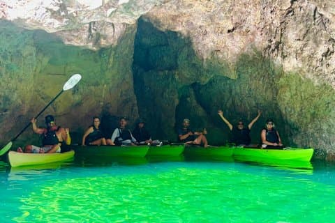 Full-Day Emerald Cave Kayak Tour: 3 Caves, Hidden Beach, Wildlife