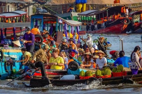 Private Mekong Floating Market Tour von Saigon Ganztagesausflug
