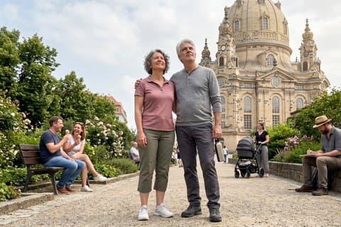 Visite privée du patrimoine à pied pour les couples à Dresde