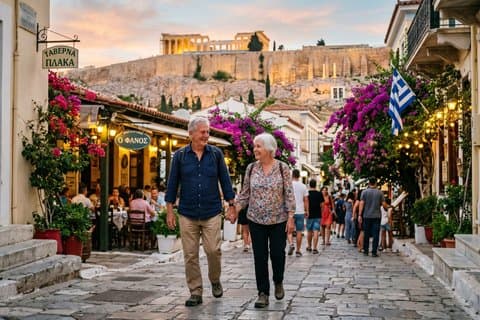 Privat romantisk kulturarvsvandring på Atens Akropolis
