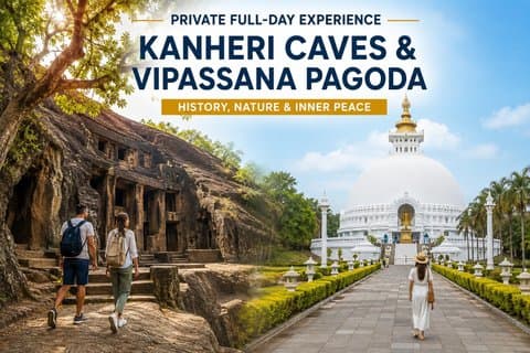 Expérience privée d'une journée à Kanheri Caves & Vipassana Pagoda