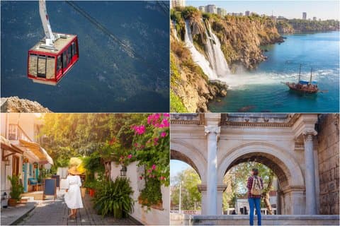 Antalya City Tour : oude stad, watervallen, boot & kabelbaan
