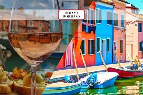 Murano & Burano kryssning med venetianska specialiteter och vin