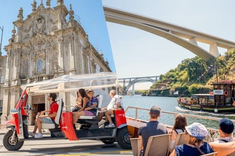 Porto Combo: Tuk-Tuk City Tour and Douro River Cruise