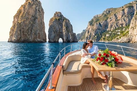 Capri Erlebnis : Blaue Grotte + Faraglioni Schwimmen + Stadtbesuch