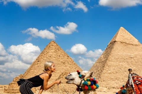 Private-Worthy Private Giza Pyramids Experiência com Camel Ride