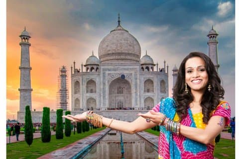 Excursão de 5 dias pelo Triângulo Dourado - Taj Mahal ao pôr do sol / nascer do sol