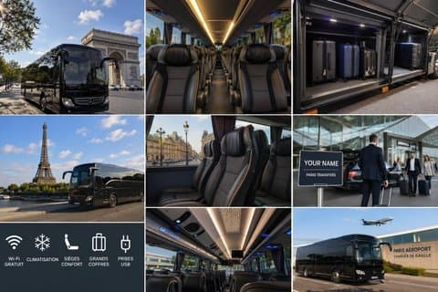 Privater Reisebus mit Fahrer 4 Std. 8 Std. Ganztägig