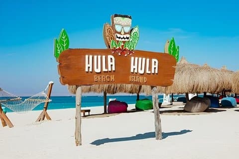 Excursion en bateau et plongée en apnée VIP Hula Hula Island au départ de Hurghada