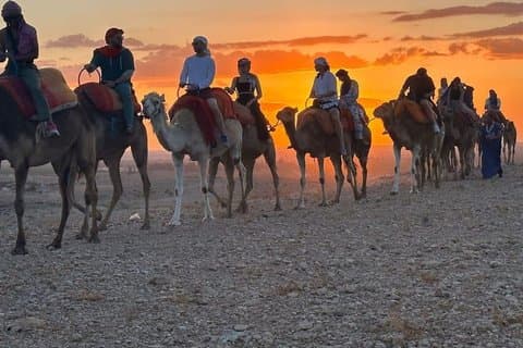 Agafay Desert Sunset Camel Ride Dinner and Cultural Show