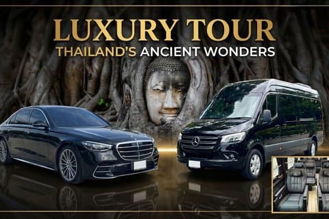 Journée complète Ayutthaya en véhicule de luxe au départ de Bangkok avec Guide touristique