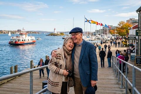 Privat romantisk promenadtur i Halifax Historic Waterfront