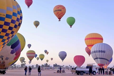 Luxor Sunrise Hot Air Balloon Ride and East Bank Tour