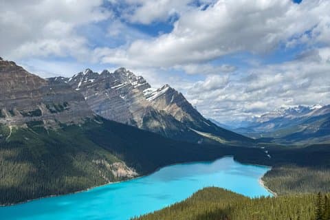 Tour di un giorno di 5 laghi: Moraine, Louise, Glaciers, con picnic sul lago