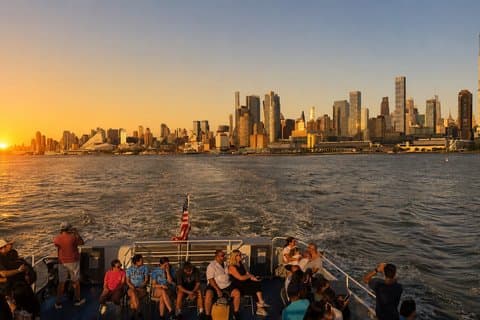 New York City Skyline and Statue of Liberty Sunset Cruise
