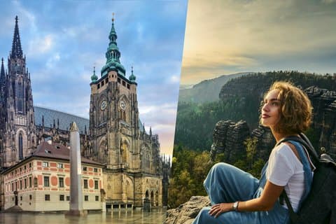 Lo mejor de Chequia : Praga Ciudad & Bohemia Suiza - Tour de 2 días