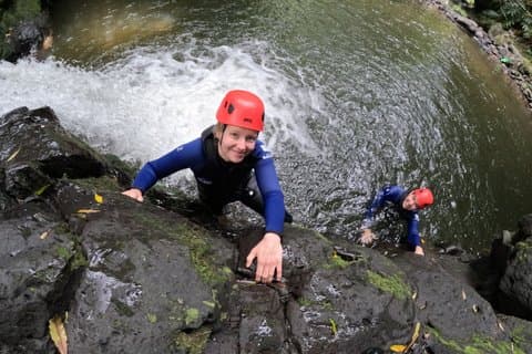 S.Miguel Canyoning Ascent at the Hidden Waterfalls