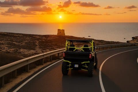 Sunset Gozo UTV Chauffeured Tour Incluindo Comino Cruzeiro