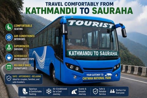 Kathmandu to Chitwan Tourist Bus Tickets