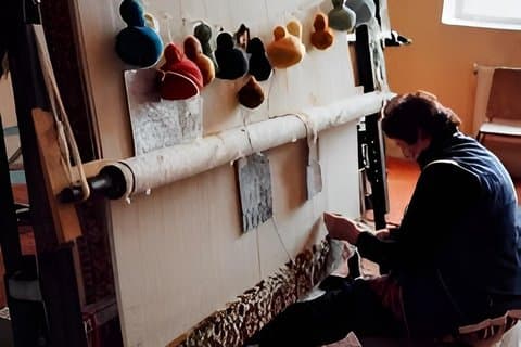 Esperienza tradizionale del workshop di tessitura del tappeto
