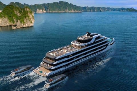 2-daagse Ha Long Lan Ha Bay naar Bai Tu Long Bay Luxe 6-sterren cruise