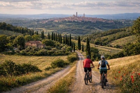 Siena and its hills ebike tour virtual guided