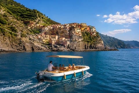 Cinque Terre and Portovenere Boat Tour Wine and Focaccia