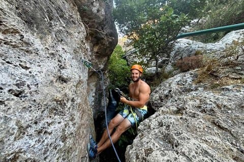 Kourtaliotiko Schlucht : Wasserfälle Rappeling Erfahrung