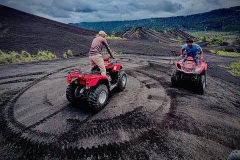 Bali Mount Batur Black Lava ATV and River Rafting with Lunch