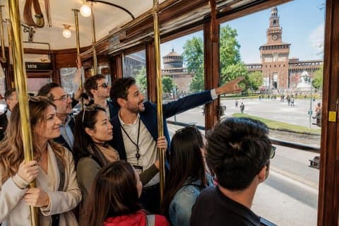 Milano höjdpunkter av Vintage spårvagn guidad tur